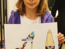 Design Vestimentar Pantofi cu imprimeu Desen in pastel cretat Ioana 130x98 Atelier design vestimentar, Copii 8 18 ani