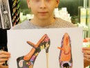 Design Vestimentar Pantofi cu imprimeu in pastel cretat Ioana 130x98 Atelier design vestimentar, Copii 8 18 ani