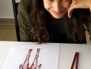 Design Vestimentar Studiul corpului uman Creioane colorate Femeie Anastasia 130x98 Atelier design vestimentar, Copii 8 18 ani