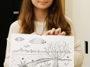 Atelier Grafica Compozitie Plastica Copacul de Langa Rau Riana 130x98 Atelier grafica, Copii 8 18 ani