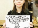 Atelier Grafica Compozitie plastica cu copac Elena 130x98 Atelier grafica, Copii 8 18 ani
