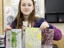 Atelier Grafica Grafica Traditionala Linogravura in trei culori Clara1 130x98 Atelier grafica, Copii 8 18 ani