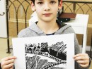 Atelier Grafica Peisaj in xilogravura Luca1 130x98 Atelier grafica, Copii 8 18 ani