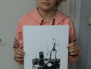 GRUP GRAFICA LINOGRAVURA  130x98 Atelier grafica, Copii 8 18 ani