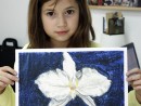 Grup 10 14 ani Desen Pastel Uleios Orhidee Daria. 130x98 Atelier de pictura si desen, 10 14 ani