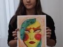 Grup 10 14 ani Pictura Acuarela Masca de Craciun Ada. 130x98 Atelier de pictura si desen, 10 14 ani