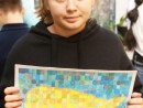 Grup 10 14 ani Pictura tempera Mozaic Cristina 130x98 Atelier de pictura si desen, 10 14 ani