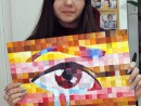 Grup 14 18 ani Pictura Tempera Mozaic Irina 130x98 Atelier de pictura si desen, 14 18 ani