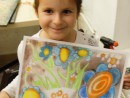 Grup 4 6 ani Camp cu flori Pastel cretat Ema Olivia 130x98 Atelier de pictura si desen, 4 6 ani