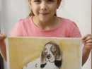 Grup 4 6 ani Desen Pastel Cretat Caine Teuta. 130x98 Atelier de pictura si desen, 4 6 ani