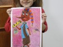 Grup 4 6 ani Desen Pastel Uleios Pinocchio Riana. 130x98 Atelier de pictura si desen, 4 6 ani