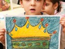 Grup 4 6 ani Desen in creioane cerate Coroana Mihai 130x98 Atelier de pictura si desen, 4 6 ani