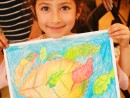 Grup 4 6 ani Desen in creioane cerate Frunze Arya 130x98 Atelier de pictura si desen, 4 6 ani