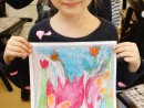 Grup 4 6 ani Desen in pastel cretat Flori Tania 130x98 Atelier de pictura si desen, 4 6 ani