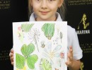 Grup 4 6 ani Frunze Creioane colorate Tania 130x98 Atelier de pictura si desen, 4 6 ani