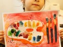 Grup 4 6 ani Pictura in acuarele Paleta de culori Ingrid 130x98 Atelier de pictura si desen, 4 6 ani
