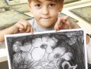 Grup 4 6 ani Soarece Desen carbune Mihai 130x98 Atelier de pictura si desen, 4 6 ani