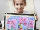 Grup 5 8 ani Pictura tempera Papagal Larisa 130x98 Atelier de pictura si desen, 6 8 ani