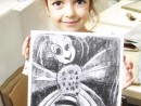 Grup 6 8 ani Albina Desen carbune Eva 130x98 Atelier de pictura si desen, 6 8 ani