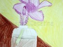 Grup 6 8 ani Desen Orhidee Andreea 130x98 Atelier de pictura si desen, 6 8 ani