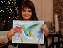 Grup 6 8 ani Desen in creioane colorate Colibri Sonia 130x98 Atelier de pictura si desen, 6 8 ani