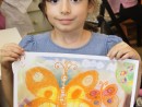 Grup 6 8 ani Fluture Pastel cretat Ana A 130x98 Atelier de pictura si desen, 6 8 ani