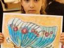 Grup 6 8 ani Pastel cretat Fluture Maria 130x98 Atelier de pictura si desen, 6 8 ani