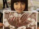 Grup 6 8 ani Rata Desen sepia Andra 130x98 Atelier de pictura si desen, 6 8 ani