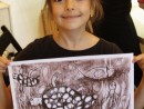 Grup 6 8 ani Testoasa Desen sepia Eva 130x98 Atelier de pictura si desen, 6 8 ani