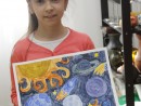 Grup 8 10 ani Pictura Tempera Planete Emma. 130x98 Atelier de pictura si desen, 8 10 ani