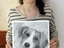 Grup Animale Desen Carbune Portret de Caine Elena. 130x98 Atelier de pictura si desen, 10 14 ani