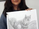 Grup Animale Desen Creion Veverita Ana. 130x98 Atelier de pictura si desen, 10 14 ani