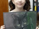 Grup Animale Desen Pastel Cretat Pisica Andrada 130x98 Atelier de pictura si desen, 10 14 ani