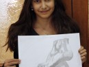 Grup Figura Umana Desen Creion Studiu Picior Anastasia 130x98 Atelier de pictura si desen, 10 14 ani
