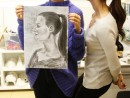Grup Figura umana vie Desen carbune Portret profil Timeea 130x98 Atelier de pictura si desen, 14 18 ani