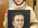 Grup Figura umana vie Pictura in ulei Portret semiprofil Timeea 130x98 Atelier de pictura si desen, 14 18 ani