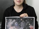 Grup Peisaj Pictura Tempera Peisaj Cosmic Dalia 130x98 Atelier de pictura si desen, 10 14 ani