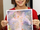 Grup Peisaj Pictura tempera Peisaj cosmic Maia 130x98 Atelier de pictura si desen, 10 14 ani
