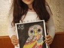 Grup Penita Desen Penita Tus Colorat Bufnita Briana 130x98 Atelier de pictura si desen, 10 14 ani