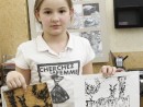 Atelier grafica Grafica Traditionala Peisaj in xilogravura Anastasia 130x98 Atelier grafica, Copii 10 18 ani
